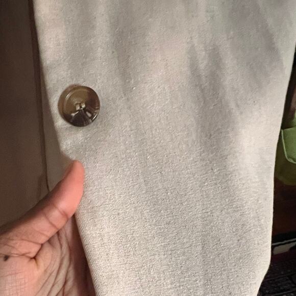 WEEKDAY Lond Linen Mix Coat - Picture 9 of 10